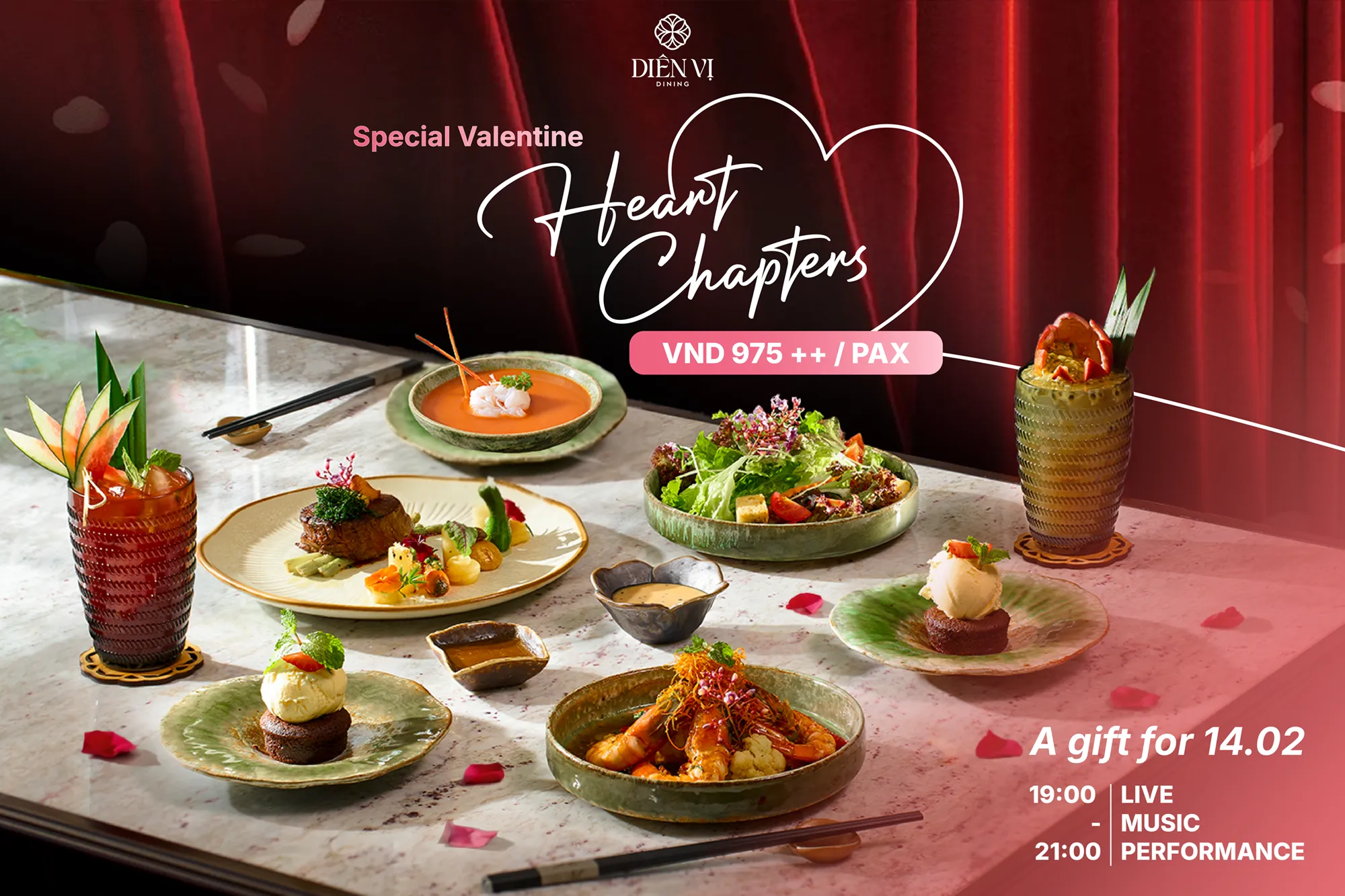 Valentine’s Harmony Set Diên Vị Dining